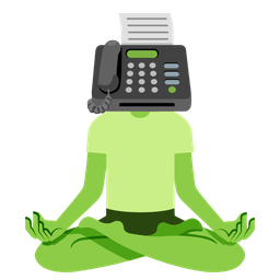 lotus and fax machine