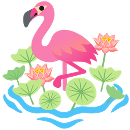 lotus and flamingo