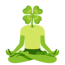 lotus and four leaf clover