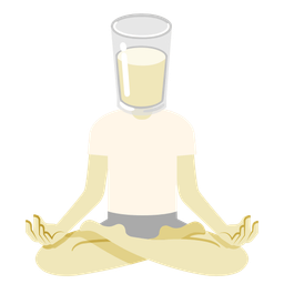 lotus and glass of milk