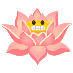 lotus and grimacing face