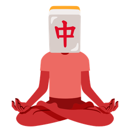 lotus and mahjong red dragon