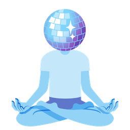 lotus and mirror ball