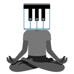 lotus and musical keyboard