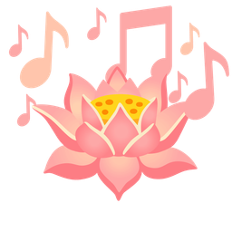lotus and musical notes