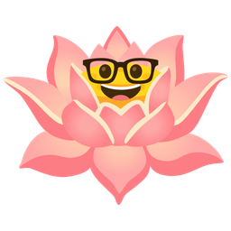 lotus and nerd face