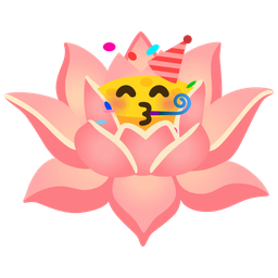 lotus and partying face