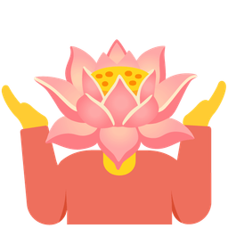 lotus and person shrugging