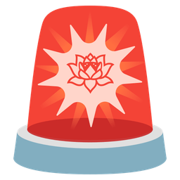 lotus and police car light