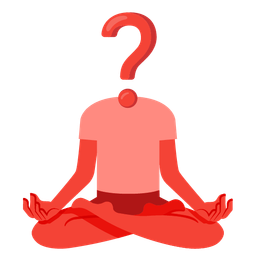 lotus and red question mark