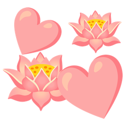 lotus and revolving hearts