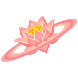 lotus and ringed planet