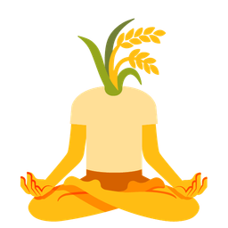 lotus and sheaf of rice