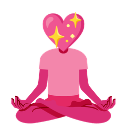 lotus and sparkling heart