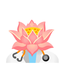 lotus and stethoscope