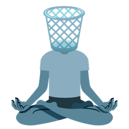 lotus and wastebasket