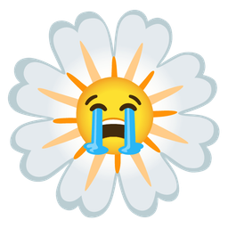 Loudly crying face and Blossom