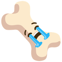 Loudly crying face and Bone