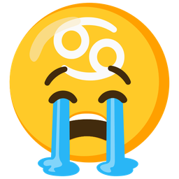 loudly crying face and Cancer