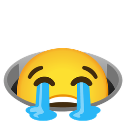 Loudly crying face and Hole