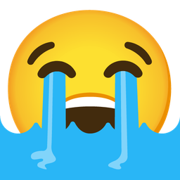 loudly crying face and loudly crying face