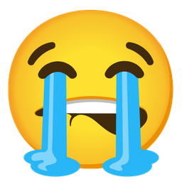 Loudly crying face and Mouth