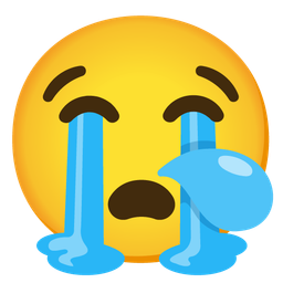 Loudly crying face and Sleepy face