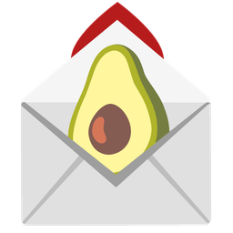 love letter and avocado