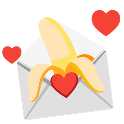 love letter and banana