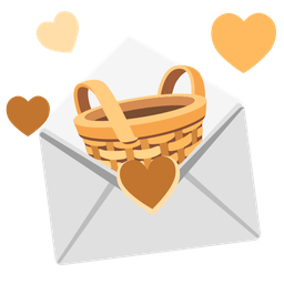 love letter and basket