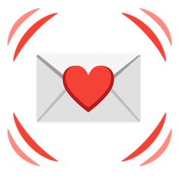 love letter and beating heart