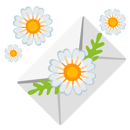 love letter and blossom