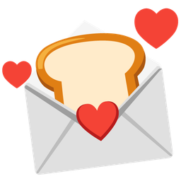 love letter and bread