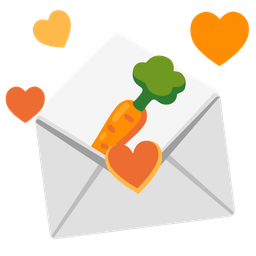 love letter and carrot