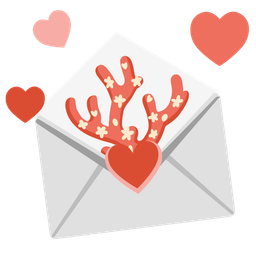 love letter and coral