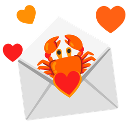 love letter and crab