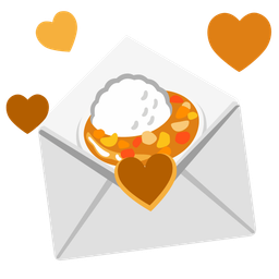 love letter and curry rice