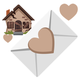 love letter and derelict house