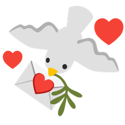 love letter and dove