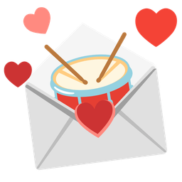 love letter and drum