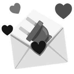 love letter and electric plug