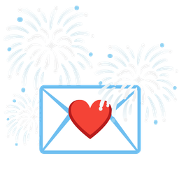 love letter and fireworks