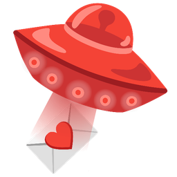 love letter and flying saucer