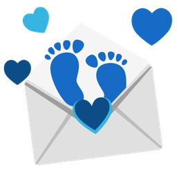 love letter and footprints