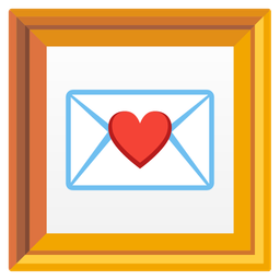 love letter and framed picture