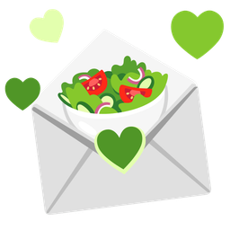 love letter and green salad