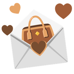 love letter and handbag