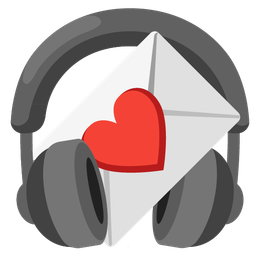 love letter and headphone