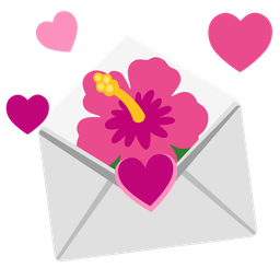 love letter and hibiscus