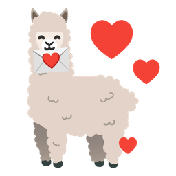 love letter and llama